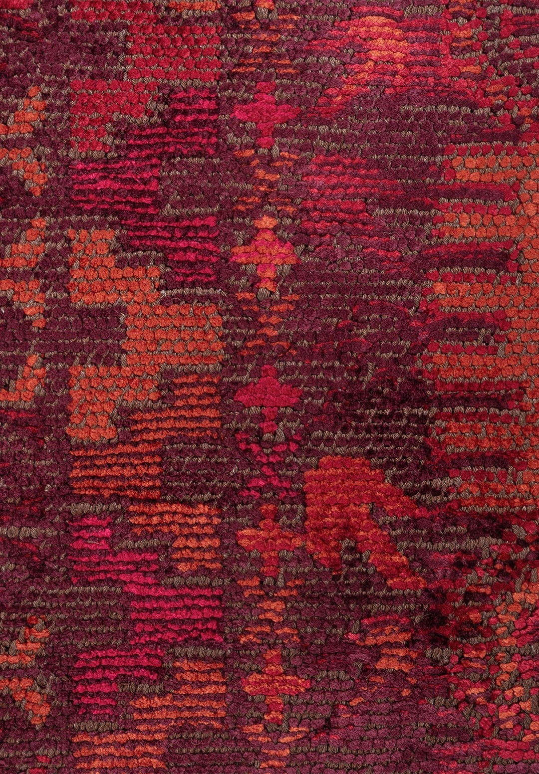 FOLK VİŞNE ÇÜRÜĞÜ - KOYU KAHVE - PAS - KIRMIZI - MACENTA - PEMBE HALI