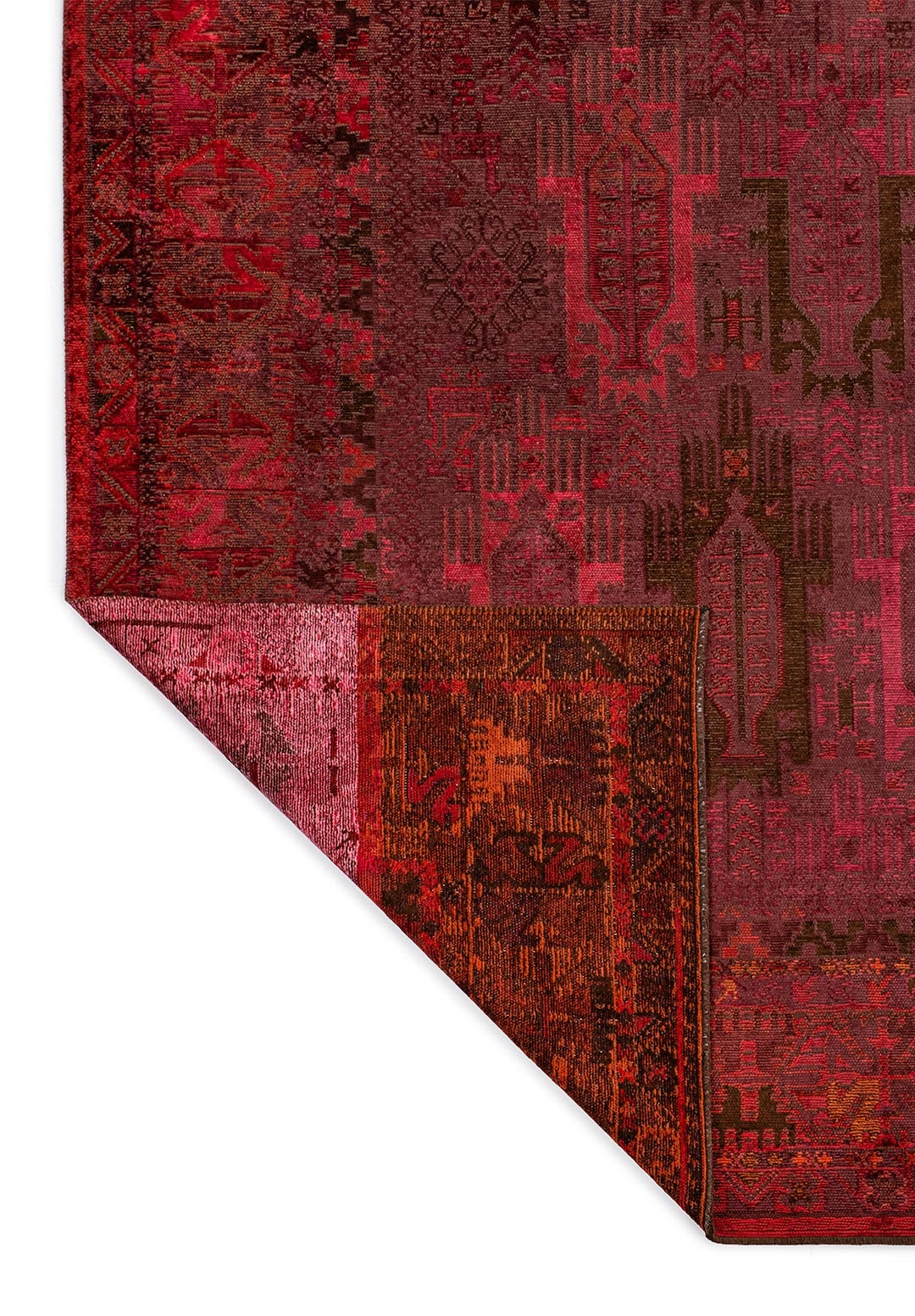 FOLK VİŞNE ÇÜRÜĞÜ - KOYU KAHVE - PAS - KIRMIZI - MACENTA - PEMBE HALI