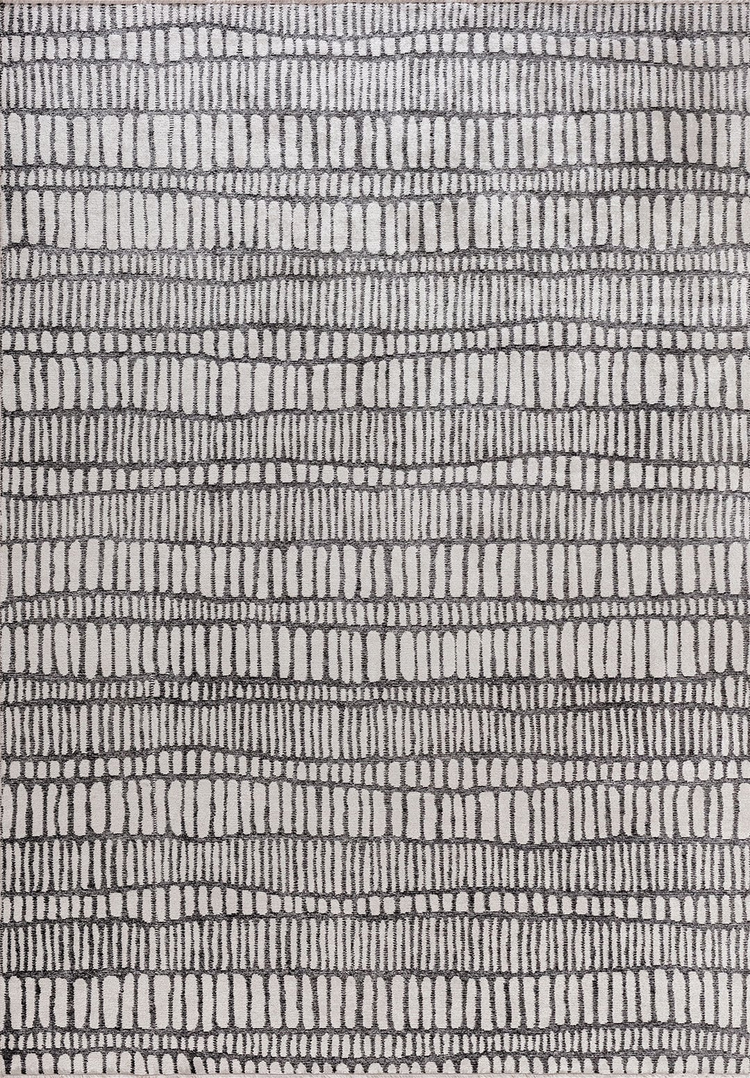 TEMPO BLACK - ECRU RUG
