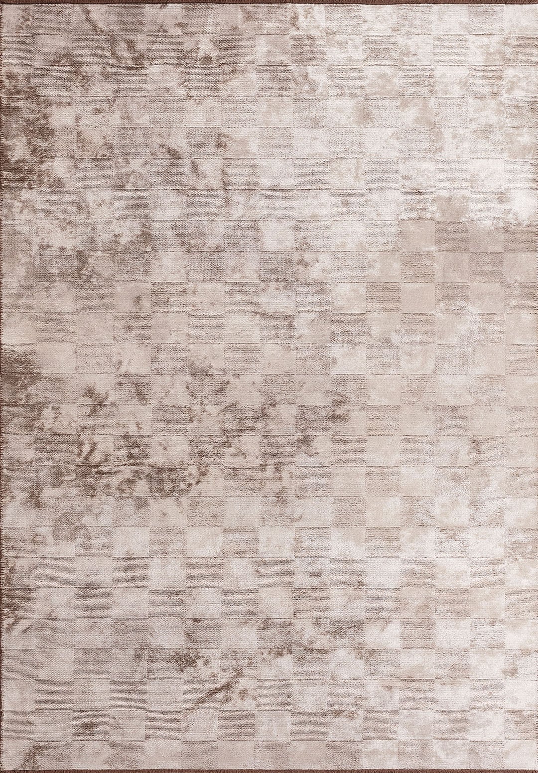 CHECKERS CREAM RUG