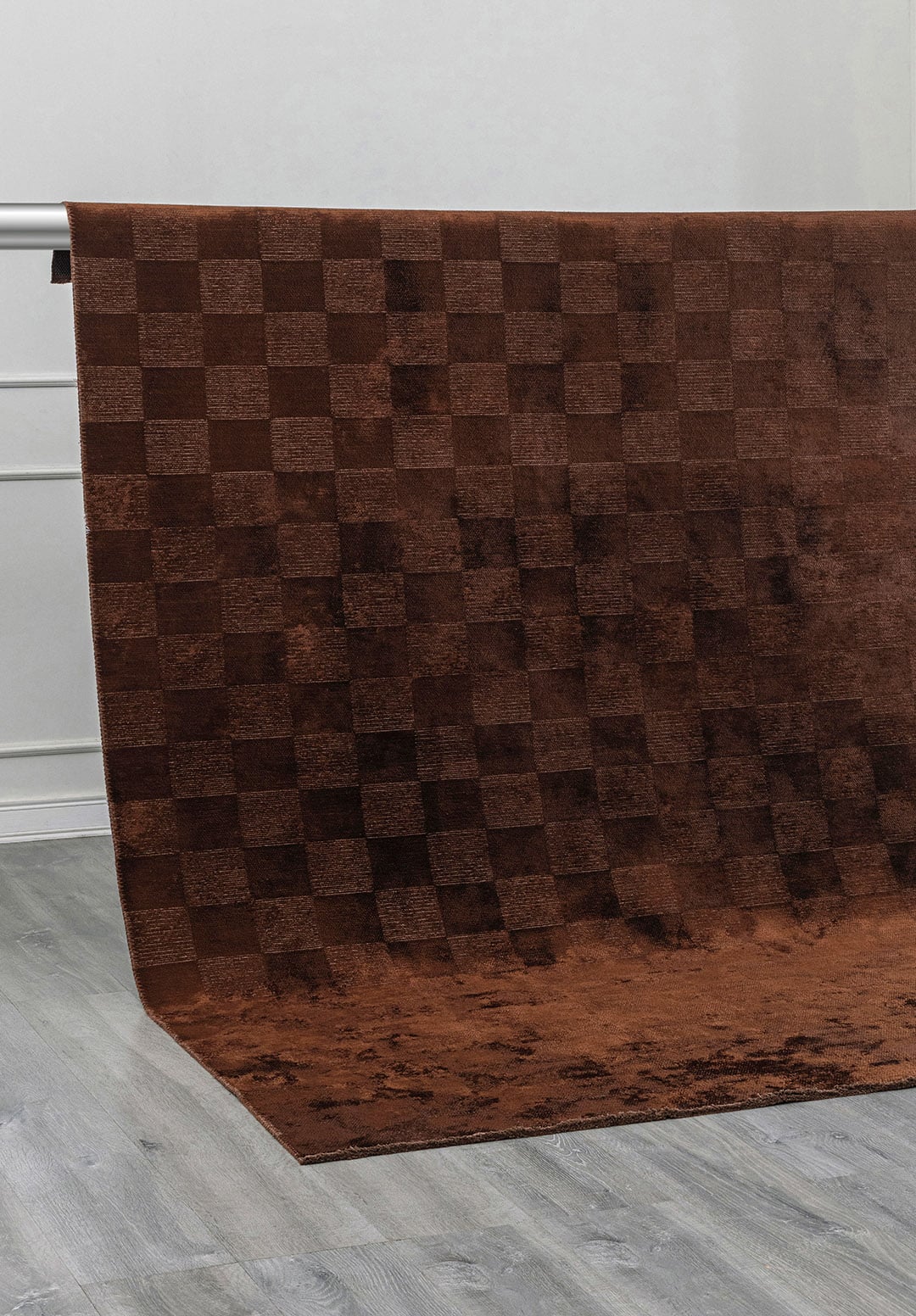 CHECKERS KOYU KAHVE HALI