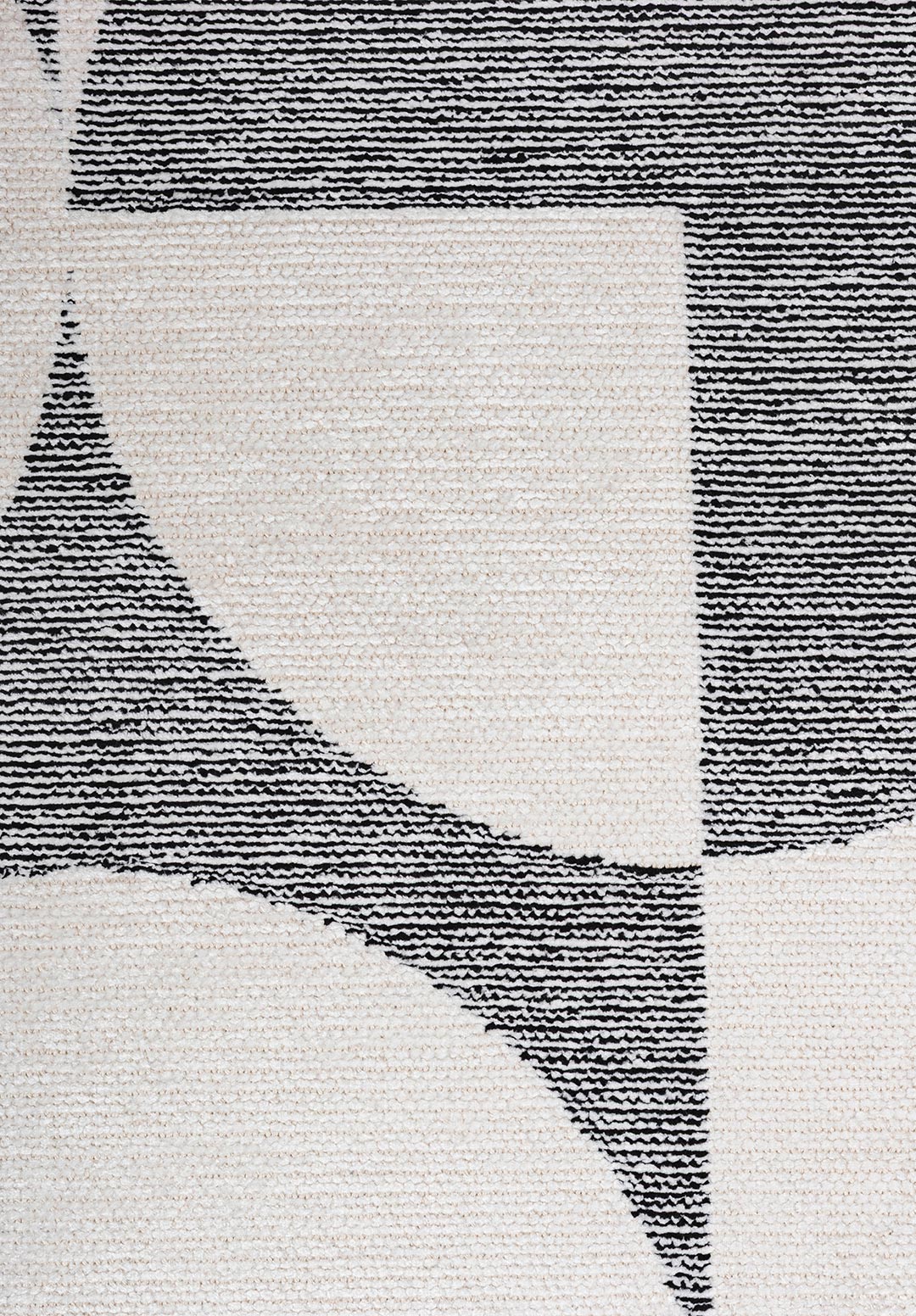 CIRCLE BLACK - WHITE RUG