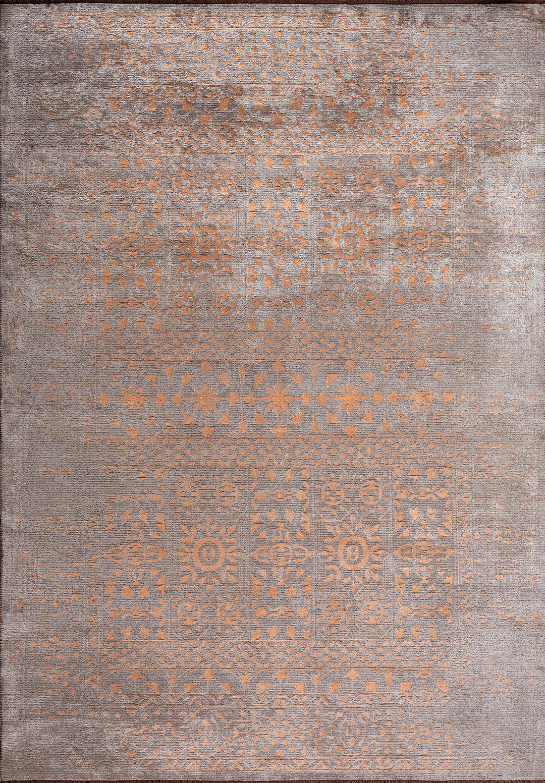 SCRIPT TURUNCU - GRİ HALI