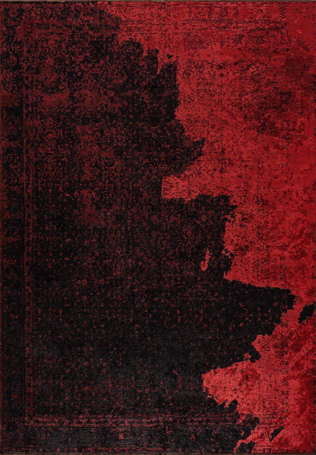 HERITAGE BLACK - RED RUG