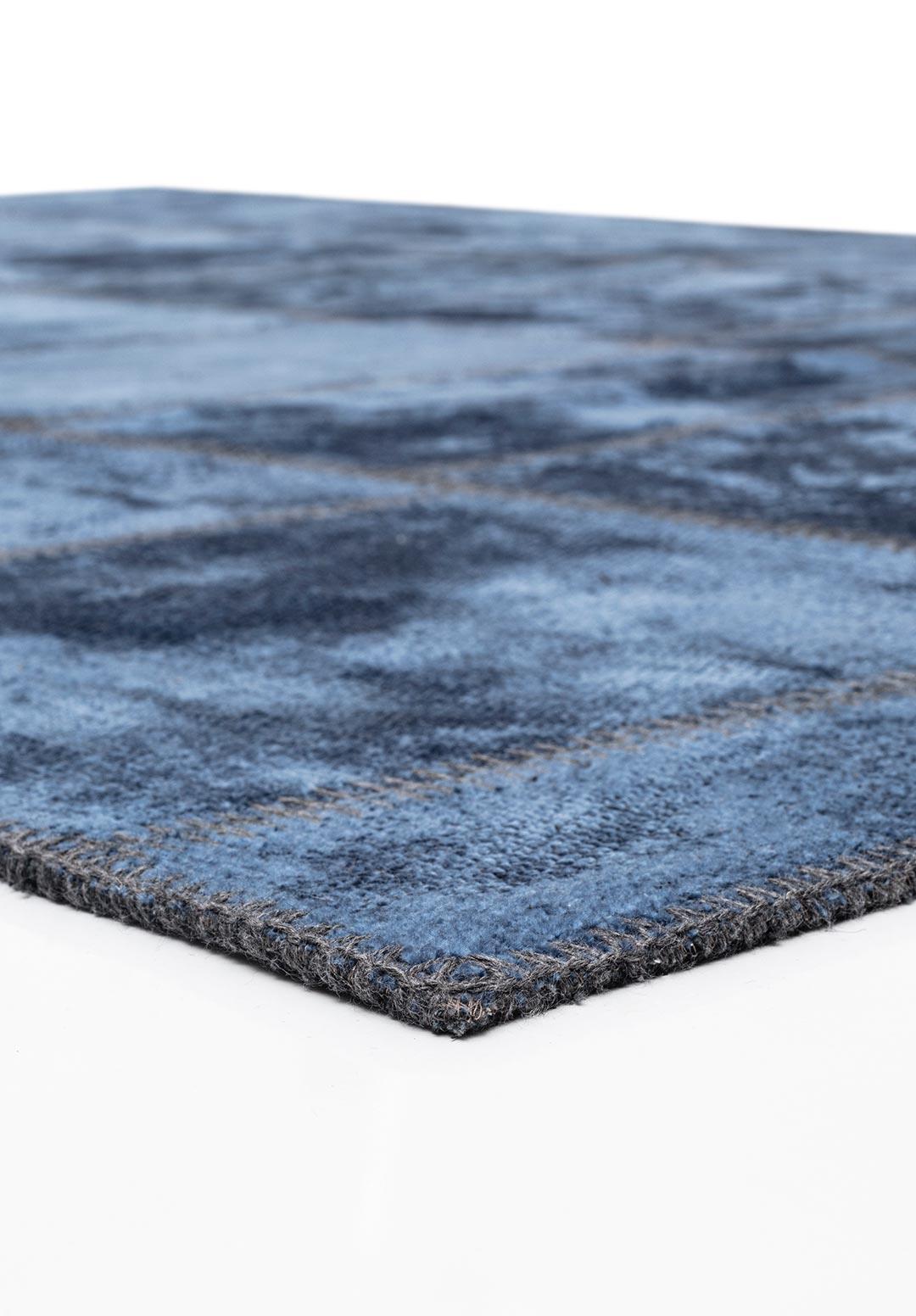 PATCH NAVY BLUE RUG