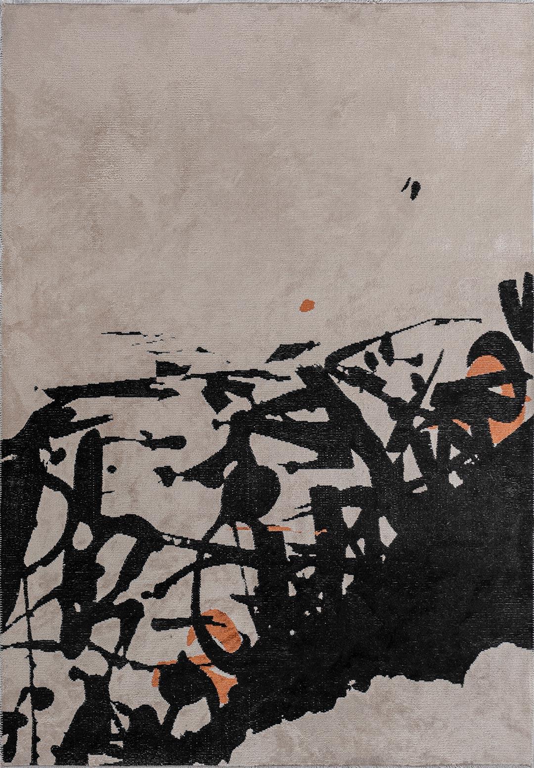 ASTORIA SİYAH - KİREMİT - EKRU HALI