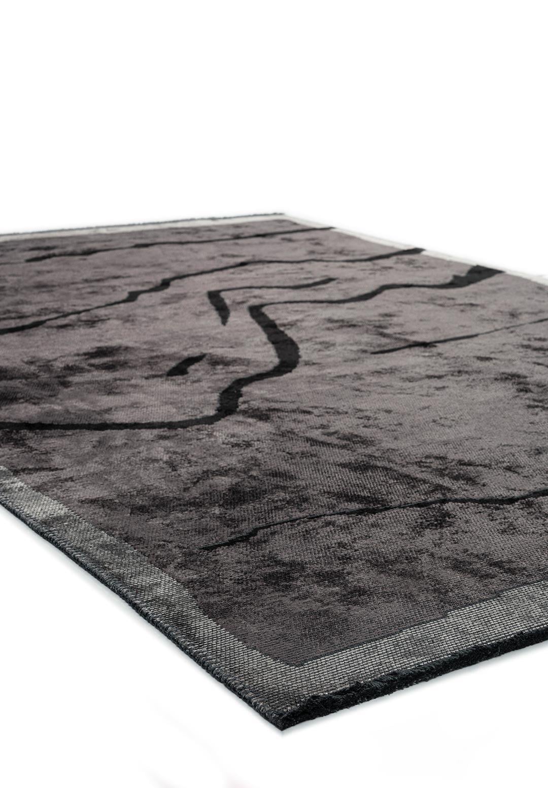 CHELSEA BLACK - CHARCOAL - GREY RUG