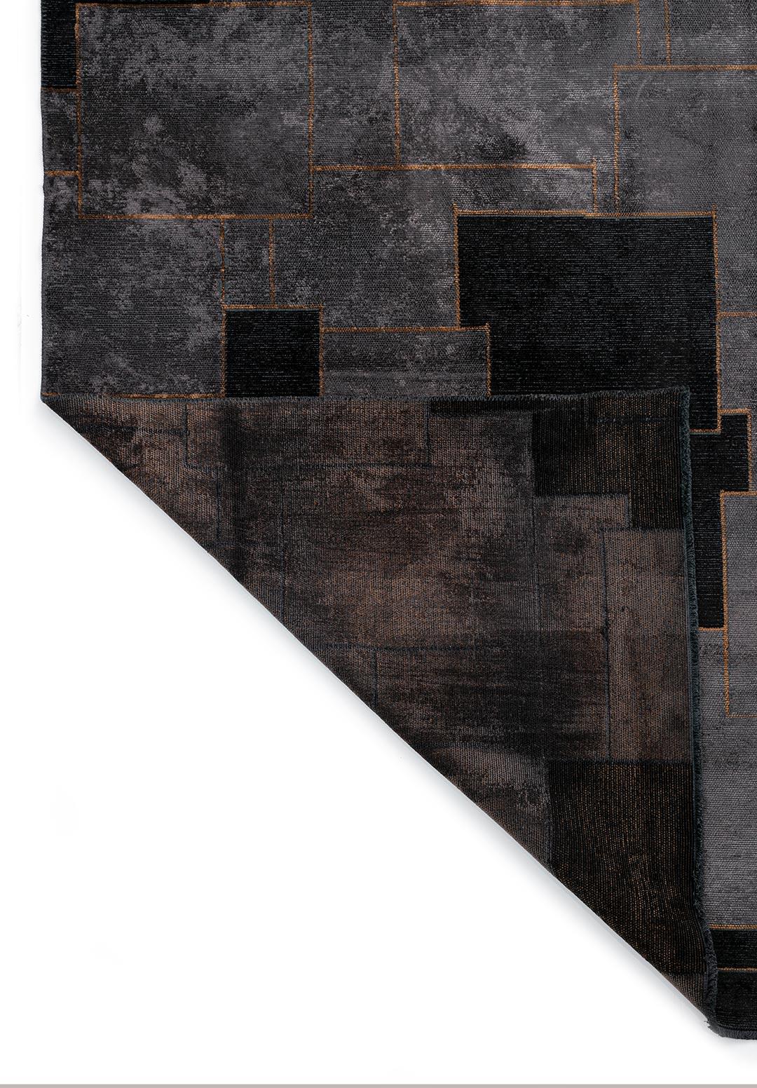 LISBON BLACK - CHARCOAL - CACAO RUG