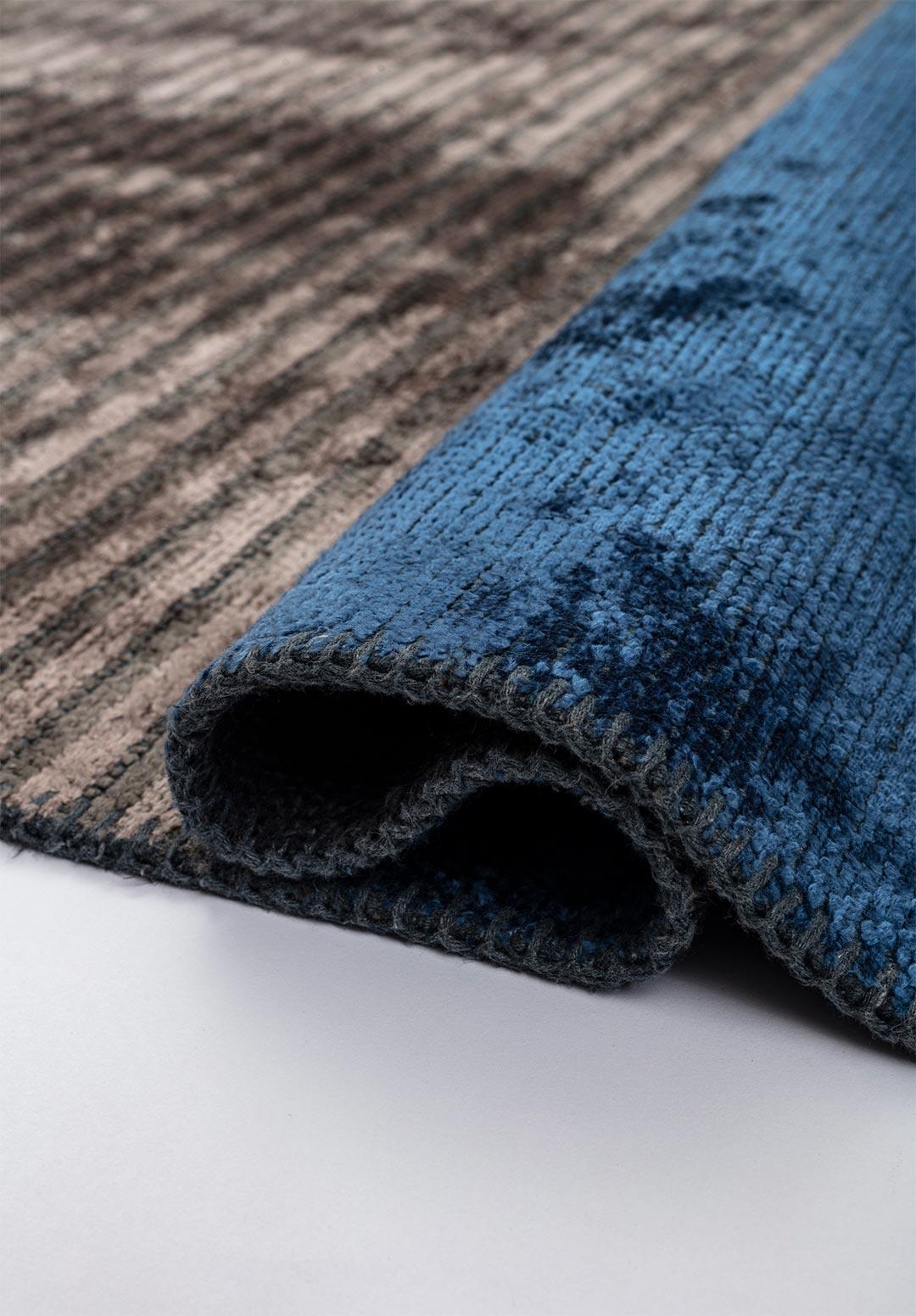 FRANKFURT CHARCOAL - NAVY BLUE - GREY RUG