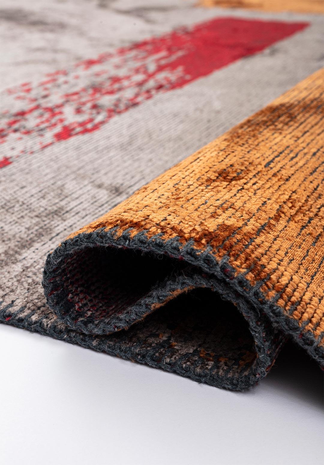 MALAGA KİREMİT - KIRMIZI - KOYU GRİ HALI