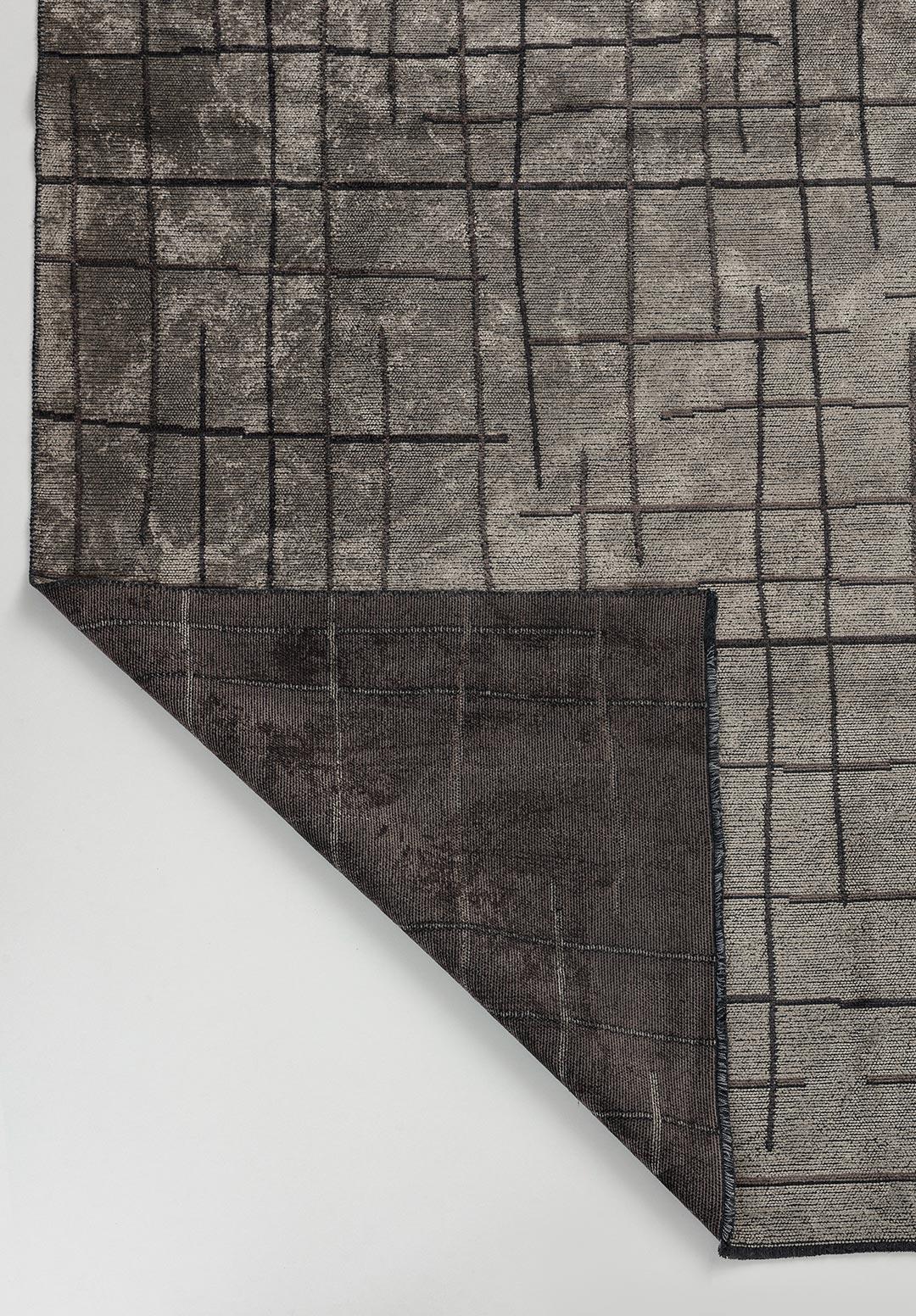 BROOKLYN CHARCOAL - CREAM - DARK GREY RUG