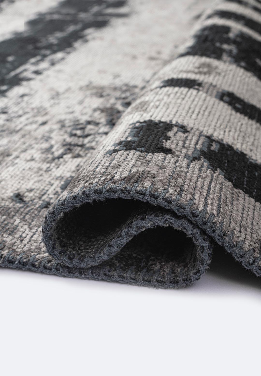 CAMBRIDGE BLACK - DARK GREY - CREAM RUG