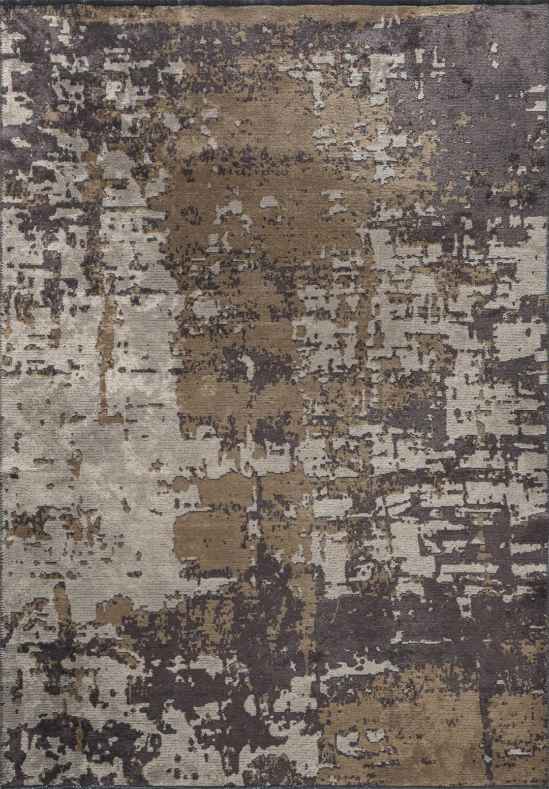 CORFU CHARCOAL - LIGHT BROWN - CREAM RUG