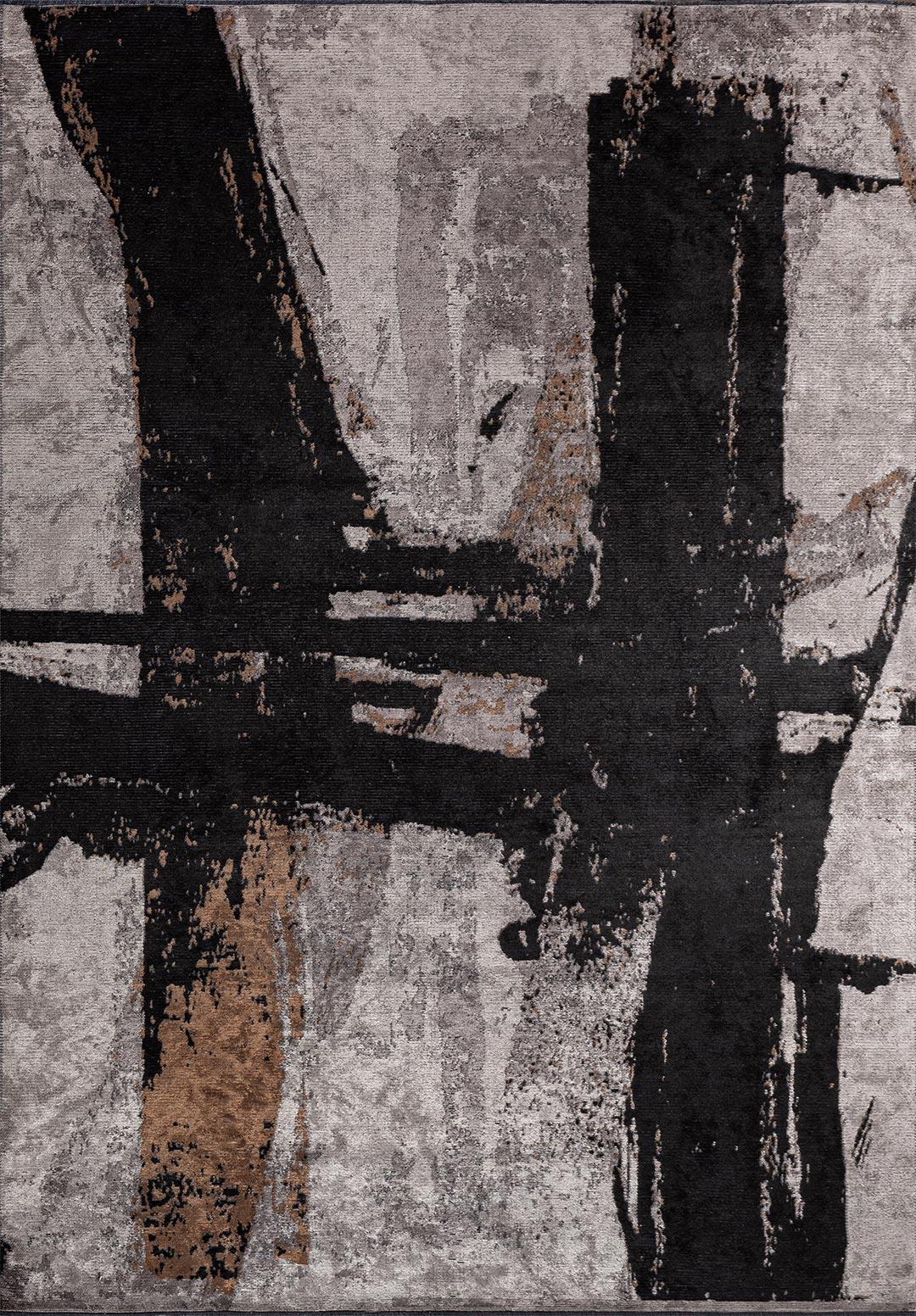 CANNES BLACK - CACAO - DARK GREY - CREAM RUG