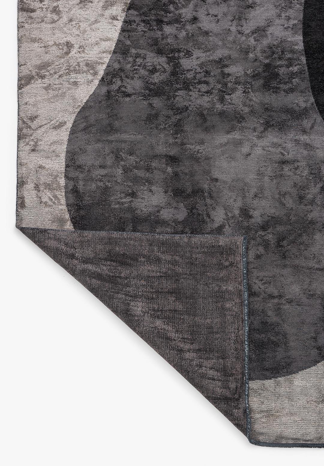 MARSEILLE BLACK - CHARCOAL - DARK GREY - CREAM RUG
