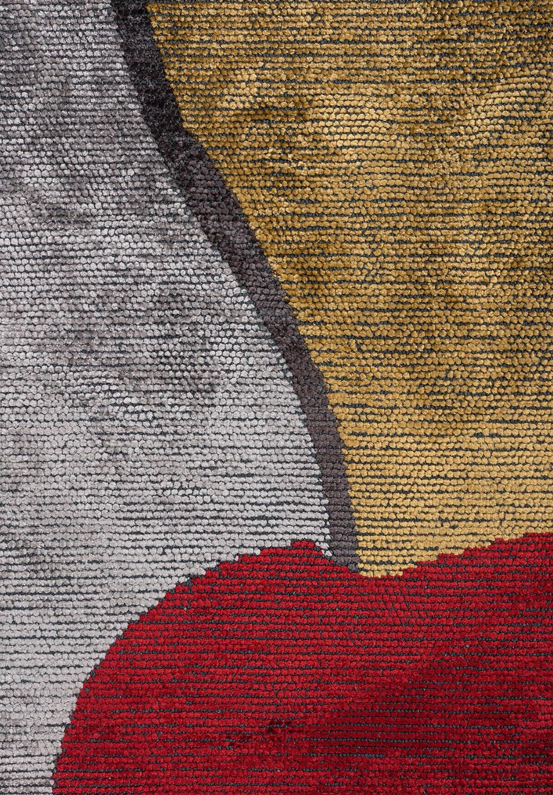 MIAMI BLACK - RED - GOLD - CHARCOAL - LIGHT GREY RUG