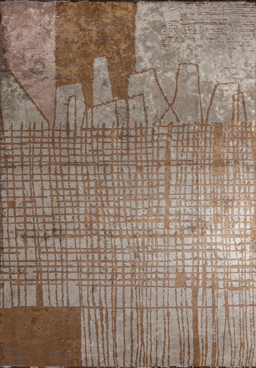 EDINBURGH CACAO - COPPER - CREAM RUG