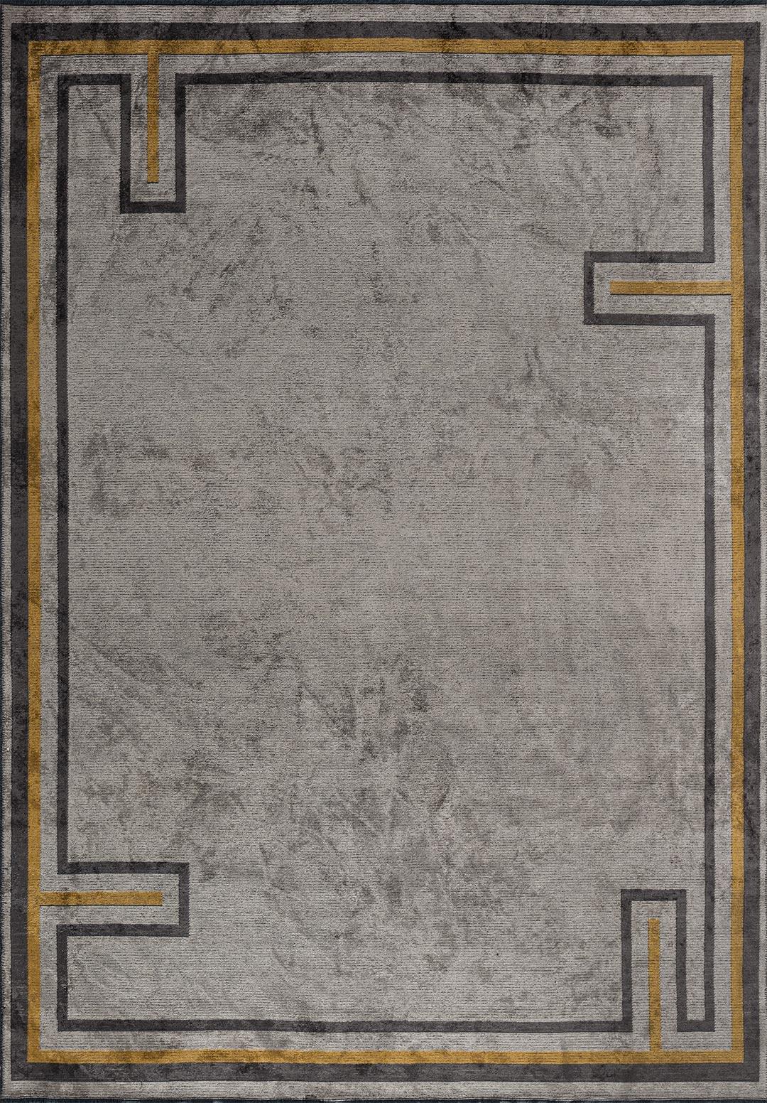 DRESDEN CHARCOAL - MUSTARD - BEIGE RUG