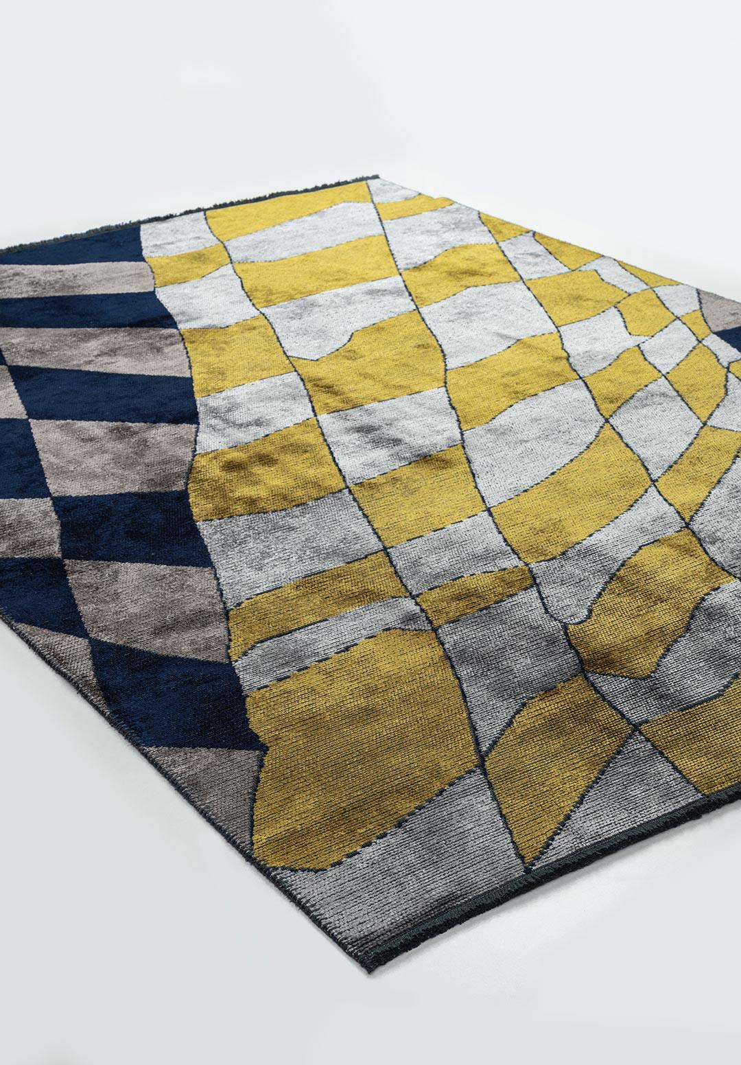 JERSEY DARK NAVY - DARK GREY - LIGHT GREY - GOLD RUG