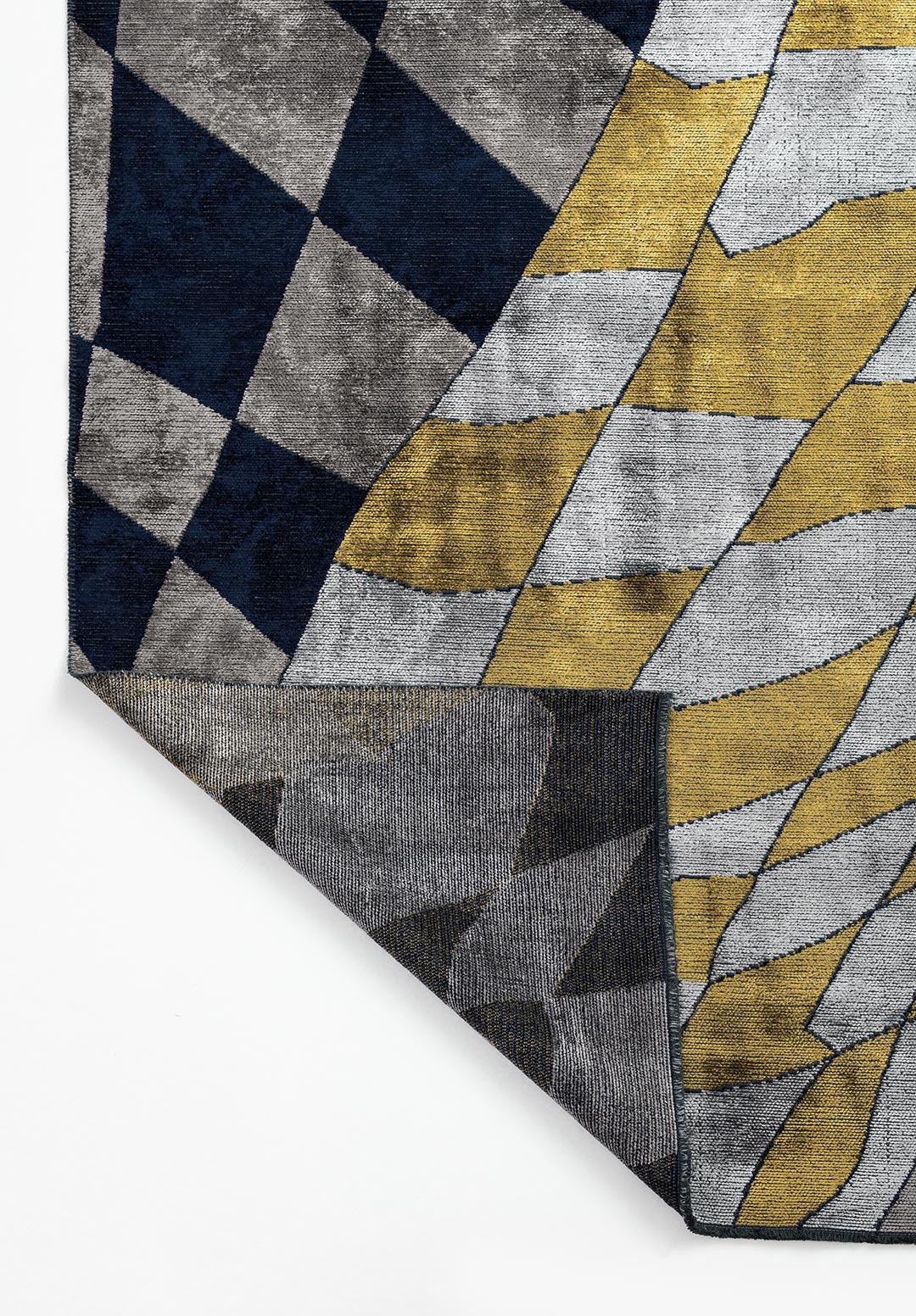 JERSEY DARK NAVY - DARK GREY - LIGHT GREY - GOLD RUG