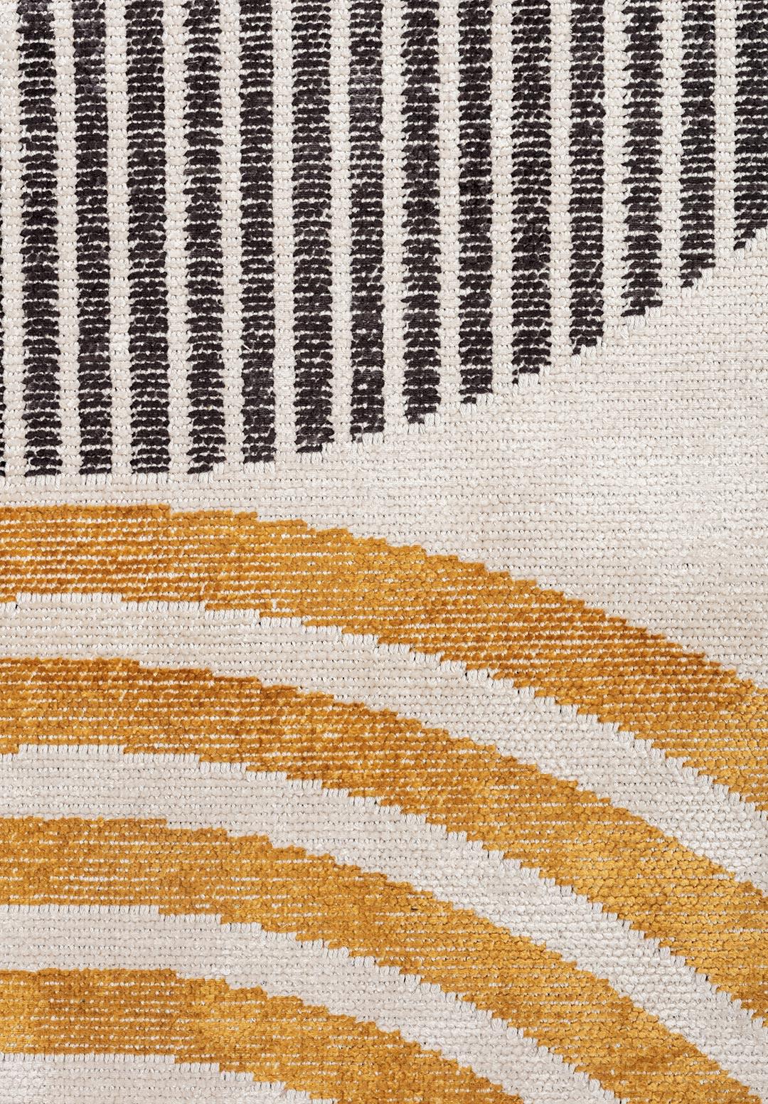 BERLIN CHARCOAL - ECRU - GOLD RUG