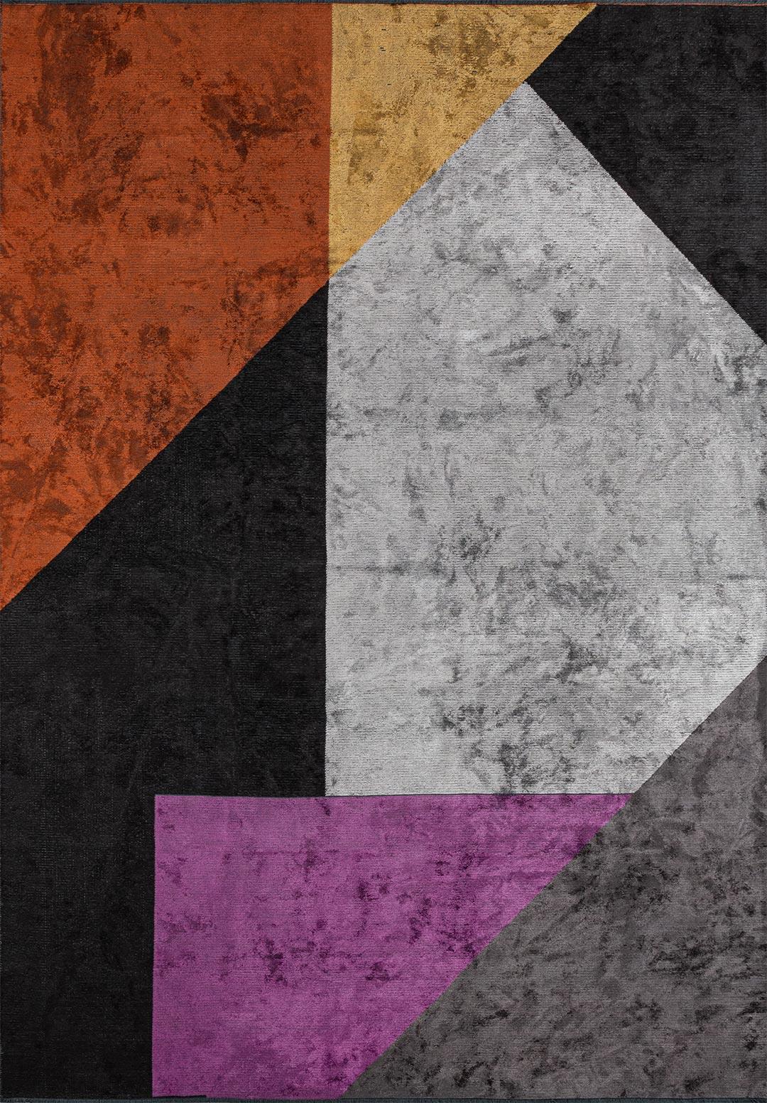 CHICAGO MOR - SİYAH - KÖMÜR - HARDAL - AÇIK GRİ - PAS HALI