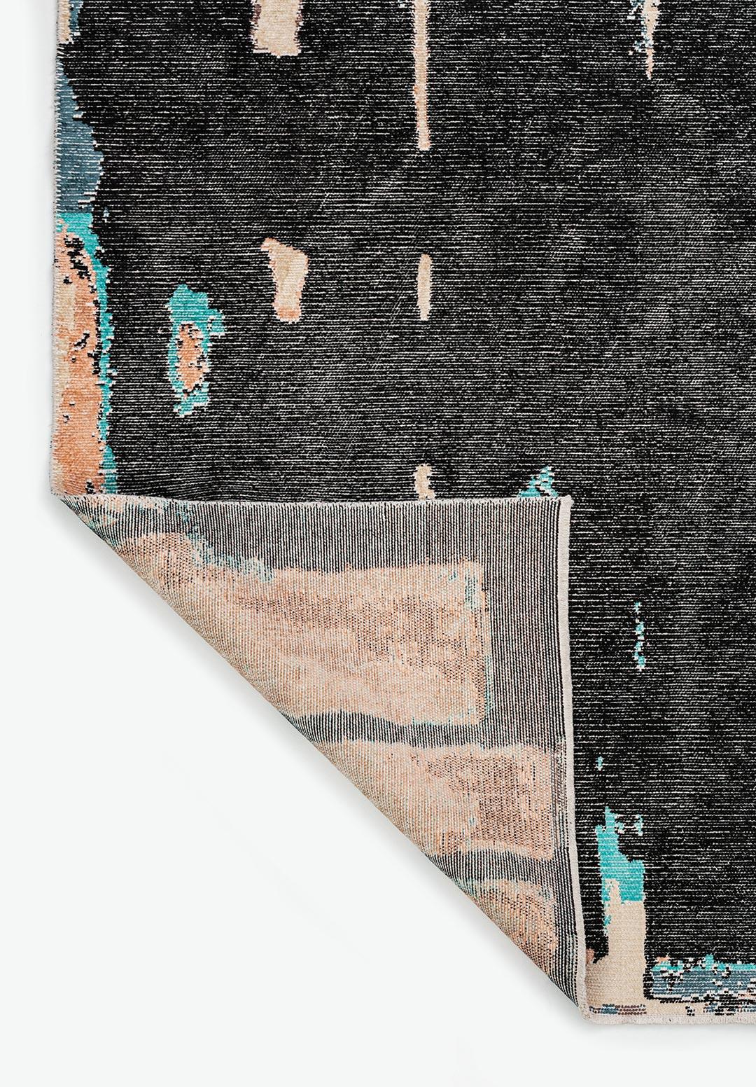CAPRI BLACK - PETROL - DARK MINK - COPPER - TURQUOISE - CREAM RUG