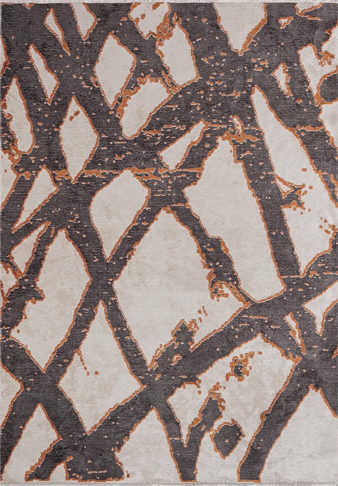 DORTMUND CHARCOAL - TERRA - ECRU RUG