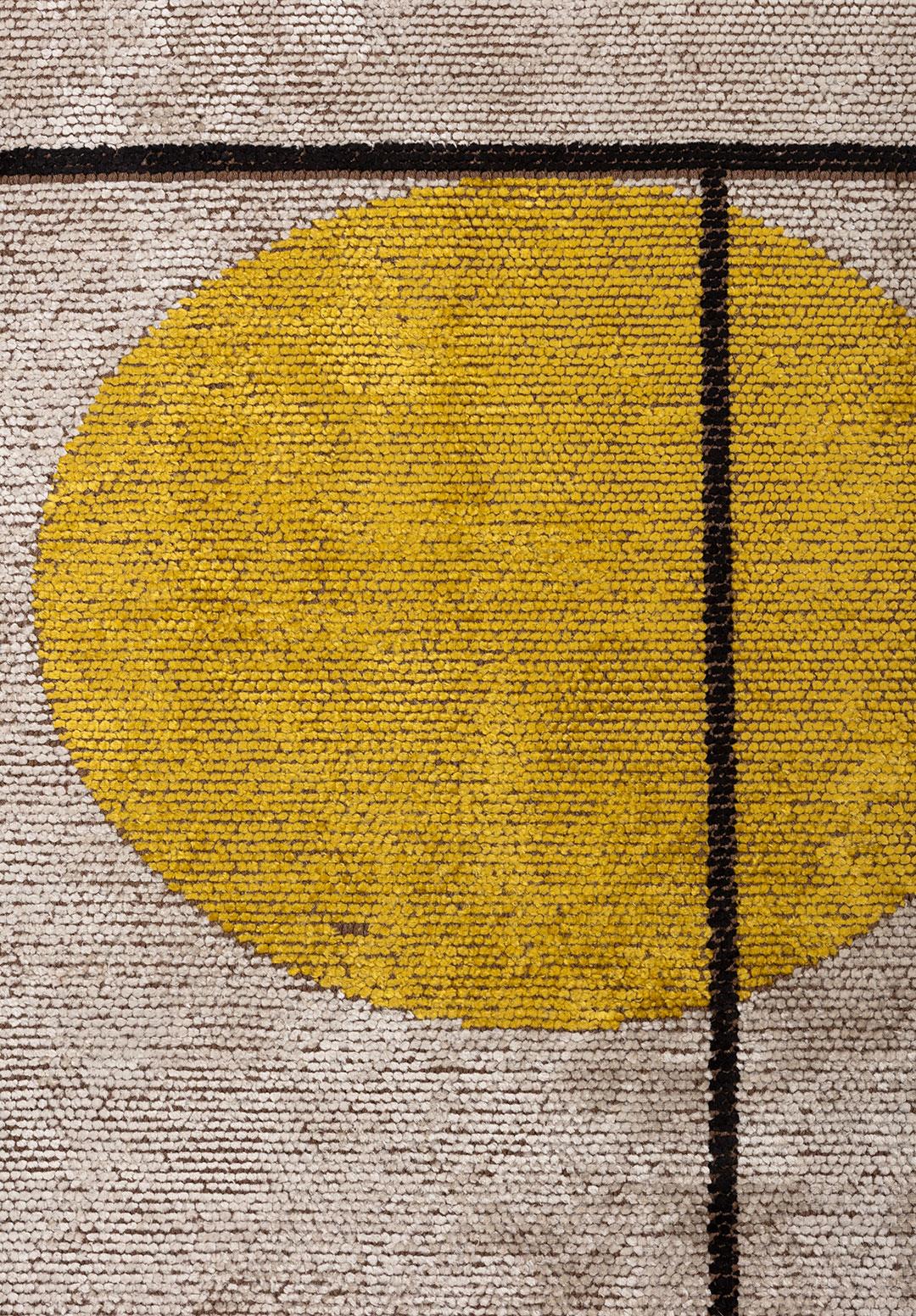 CIRCUS BLACK - BONE - YELLOW RUG