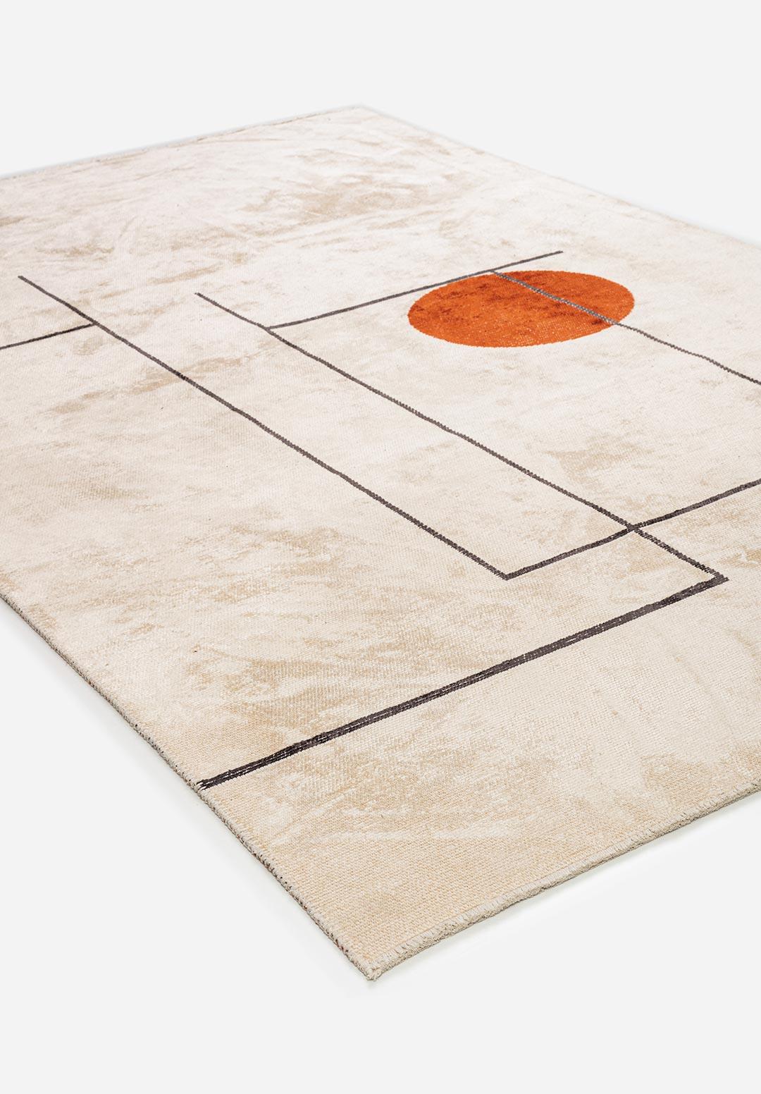 CIRCUS CHARCOAL - ECRU - RUST RUG