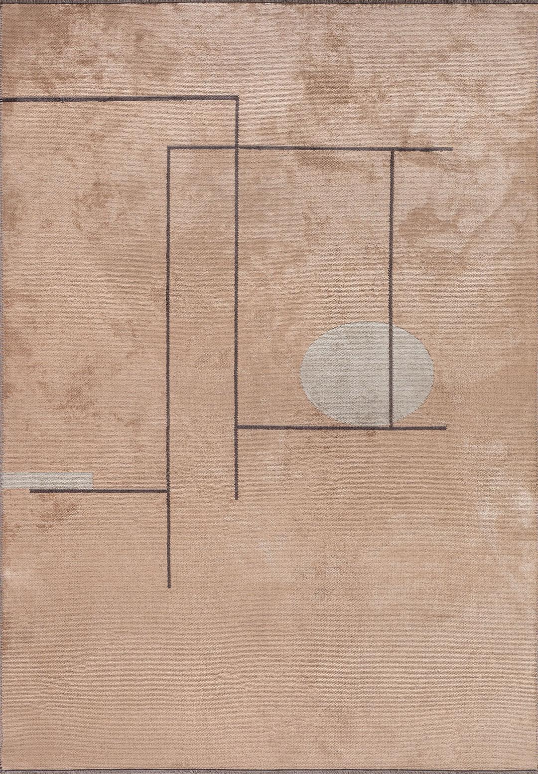 CIRCUS CHARCOAL - COPPER - BONE RUG