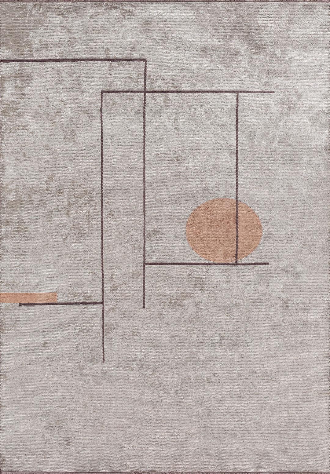 CIRCUS CHARCOAL - BONE - COPPER RUG