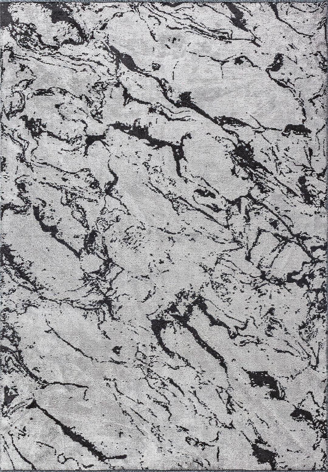 VENICE BLACK - LIGHT GREY RUG