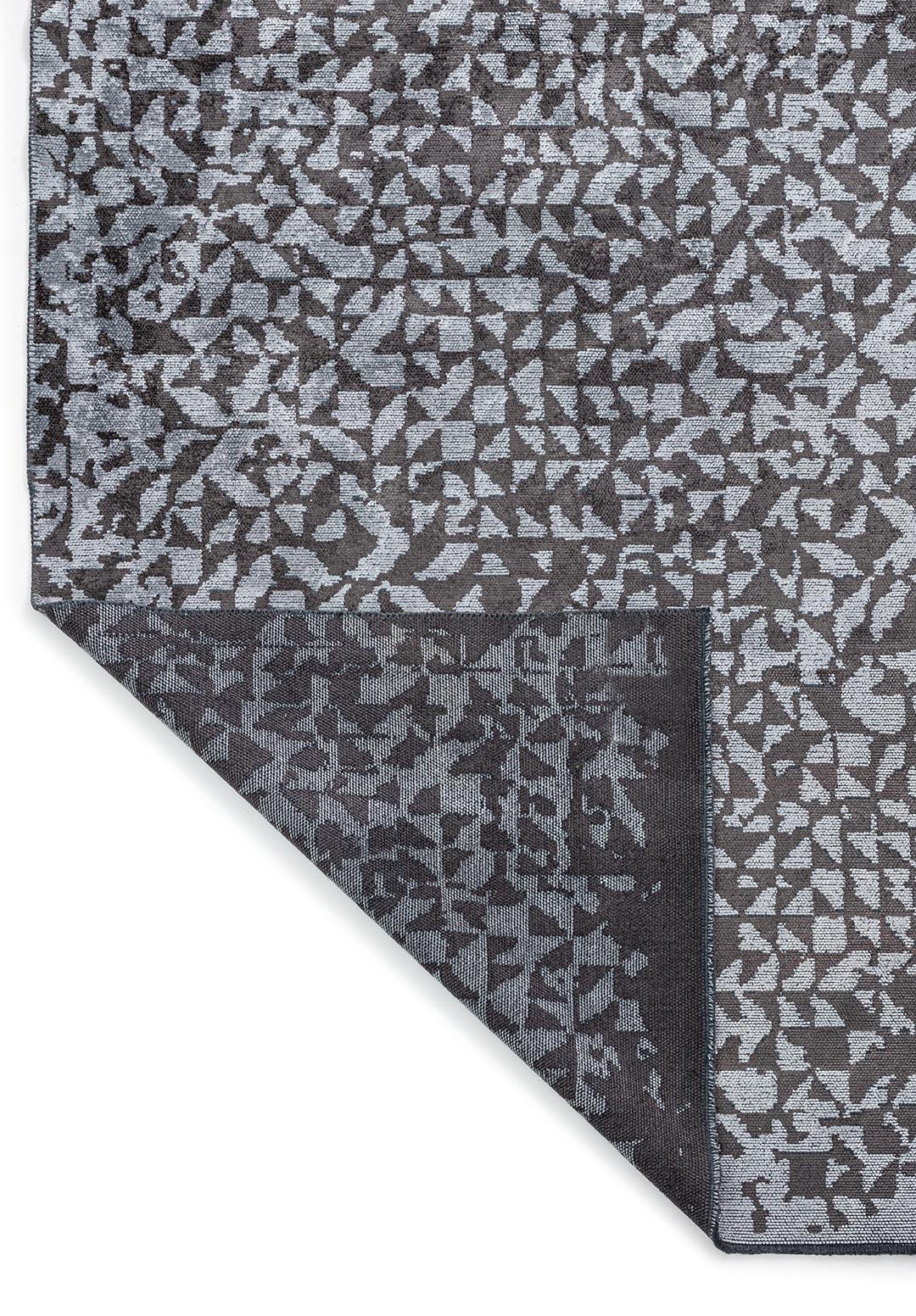 BOLOGNA CHARCOAL - ICE BLUE RUG