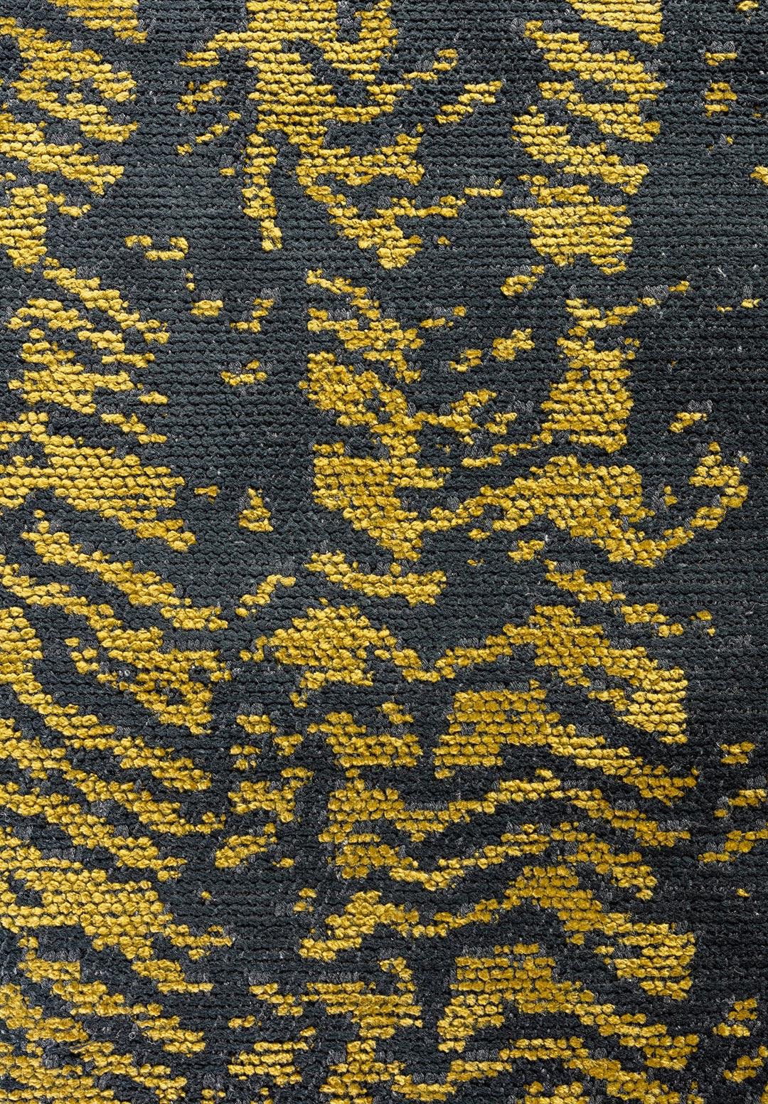 TERAMO MATTE BLACK - YELLOW RUG
