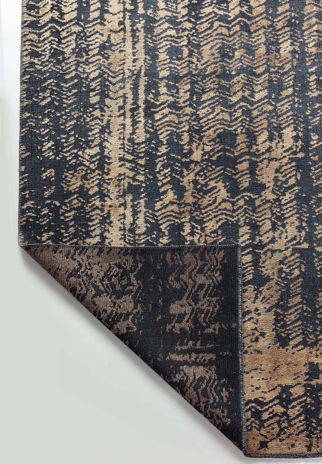 TERAMO MAT SİYAH - AÇIK KAHVE HALI