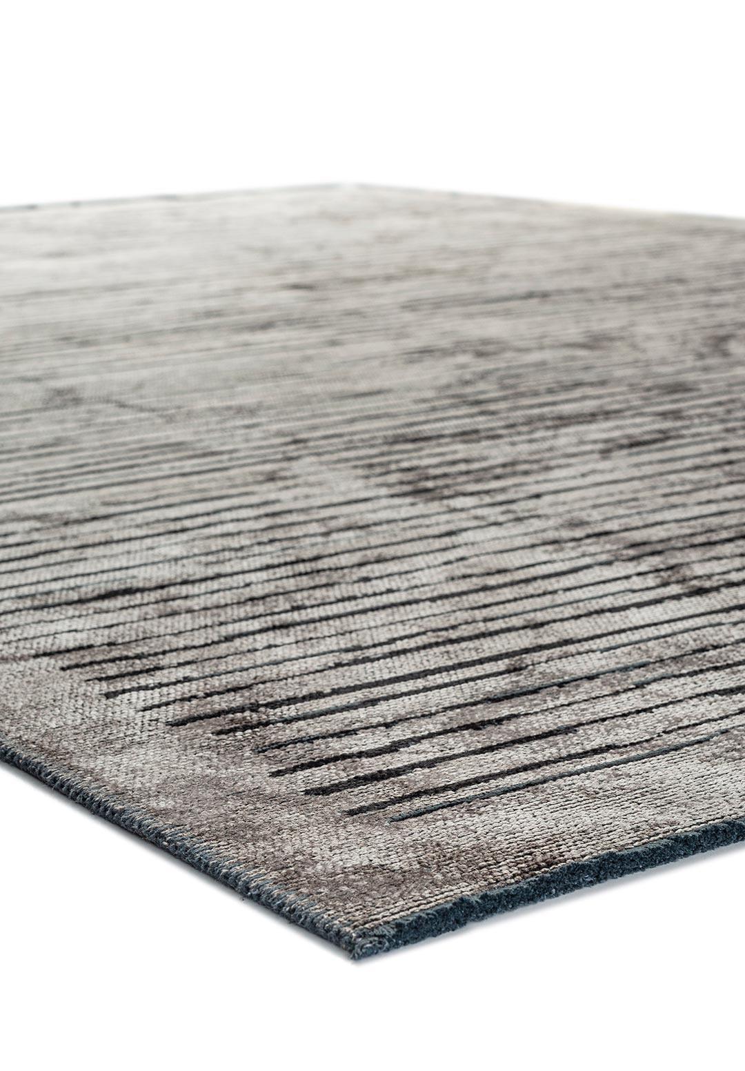 STRIPE SİYAH - KOYU GRİ HALI