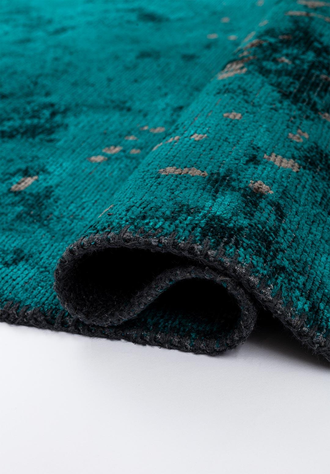 PAINT DARK TURQUOISE - ANTHRACITE RUG
