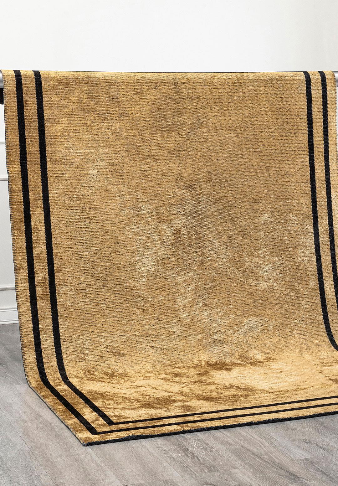 PARALLEL BORDER GOLD - SİYAH HALI