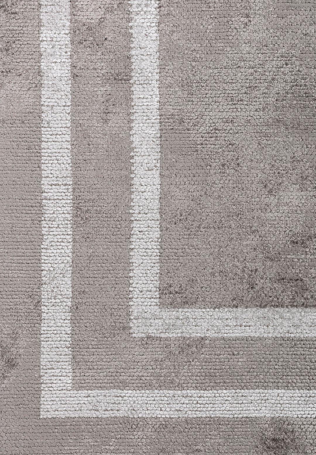 PARALLEL BORDER KOYU GRİ - AÇIK GRİ HALI