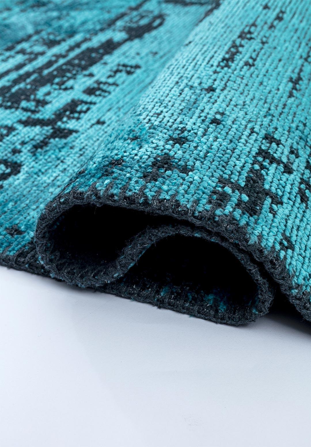 SPACE TURKUAZ - MAT SİYAH HALI