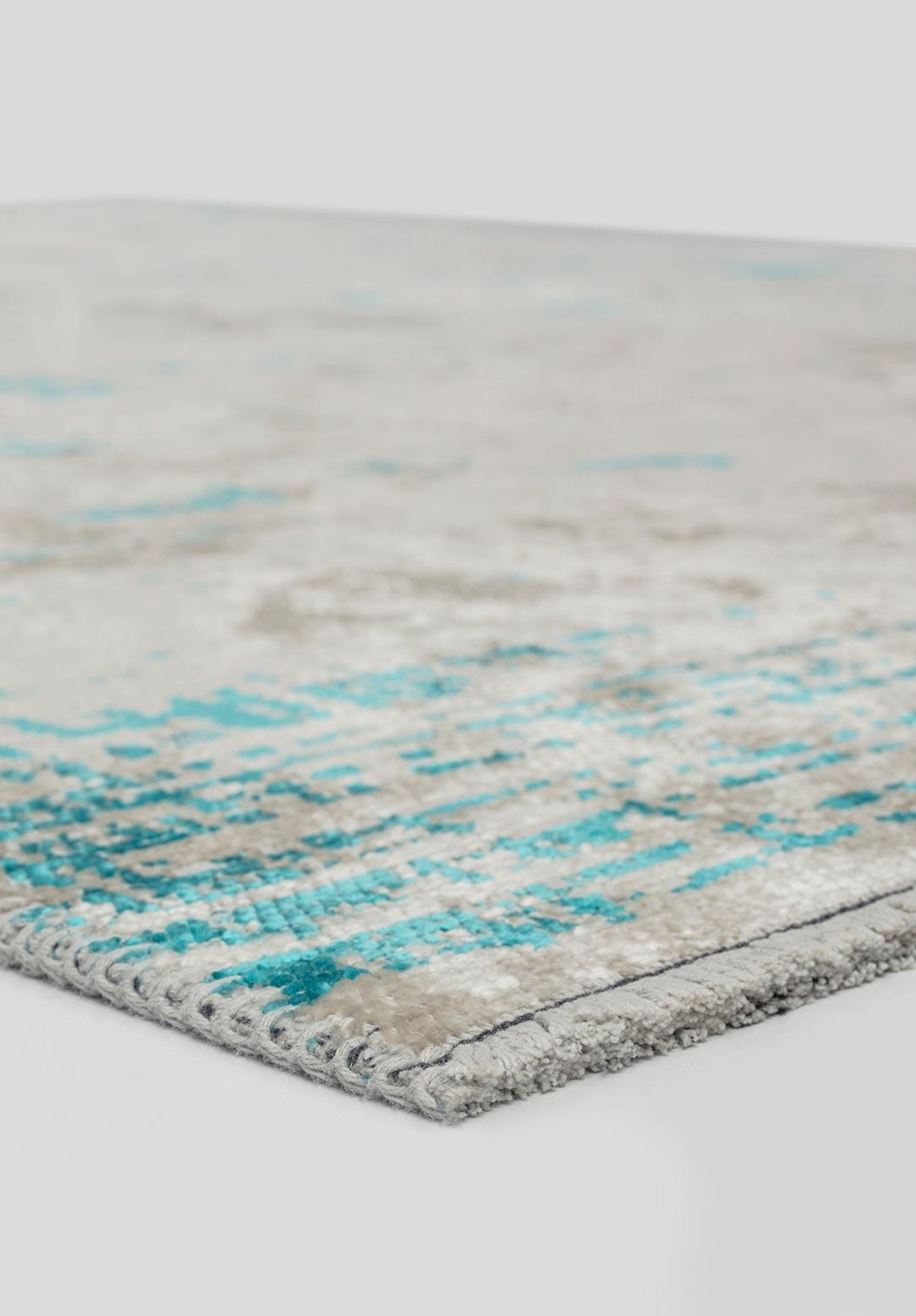 SPACE ECRU - TURQUOISE RUG