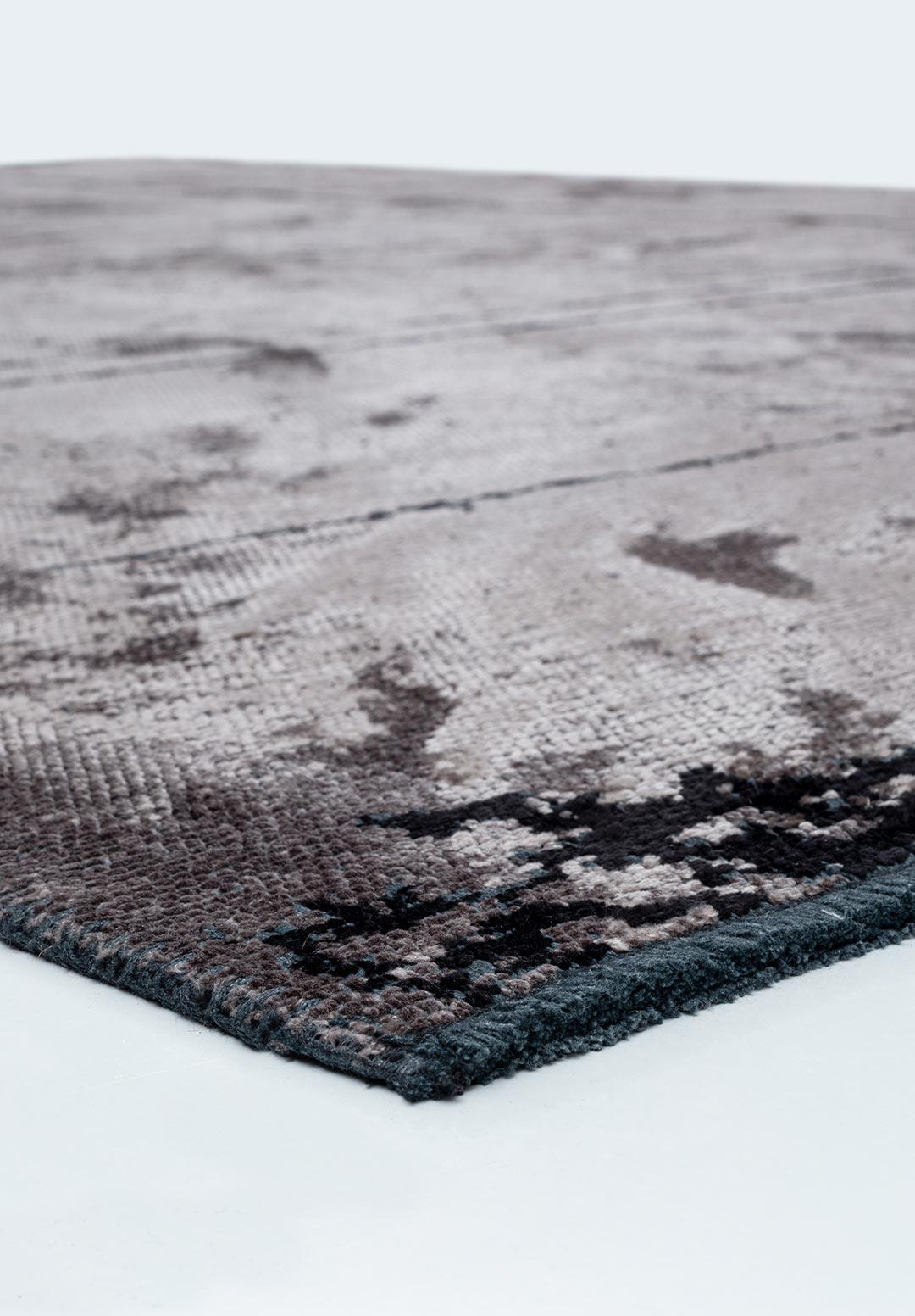 BARBER BLACK - DARK GREY RUG