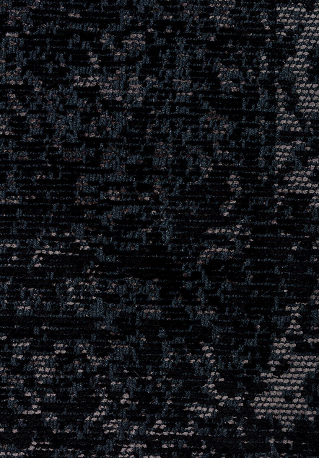 HERITAGE DARK GREY - BLACK RUG