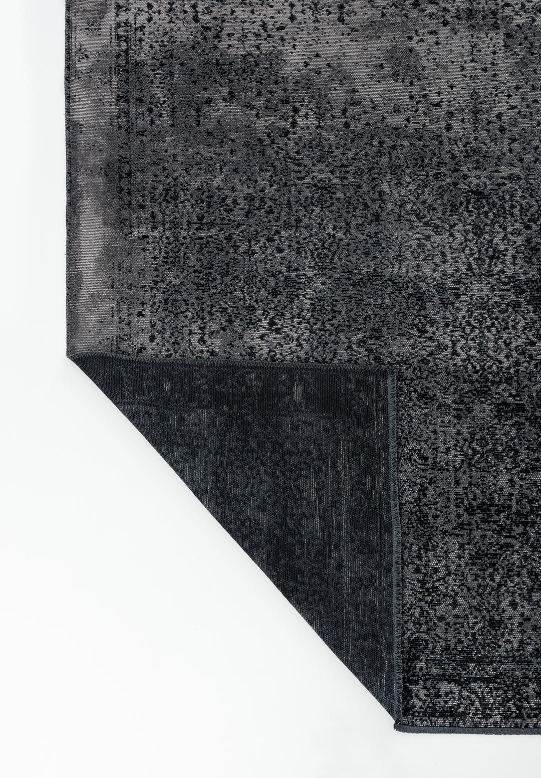 HERITAGE DARK GREY - BLACK RUG