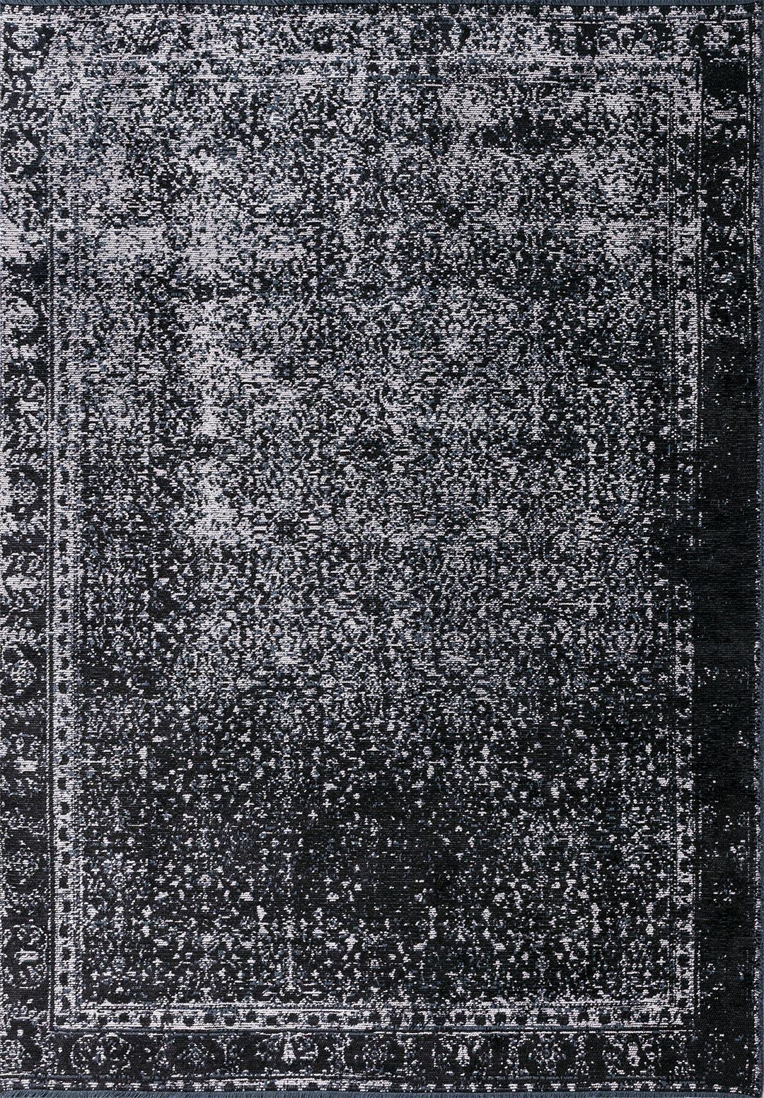 HERITAGE BLACK - LIGHT GREY RUG