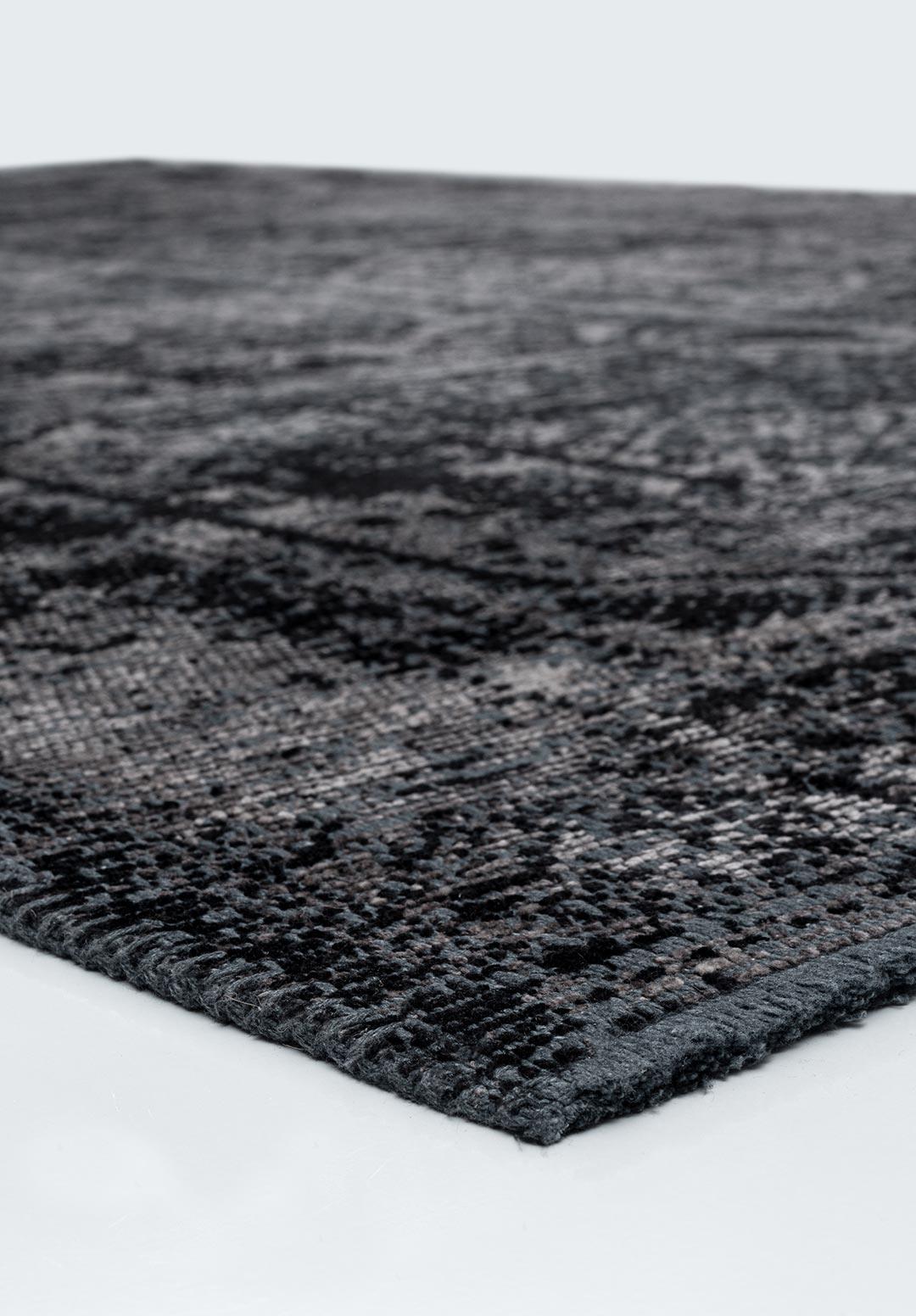 TILE SİYAH - KOYU GRİ HALI