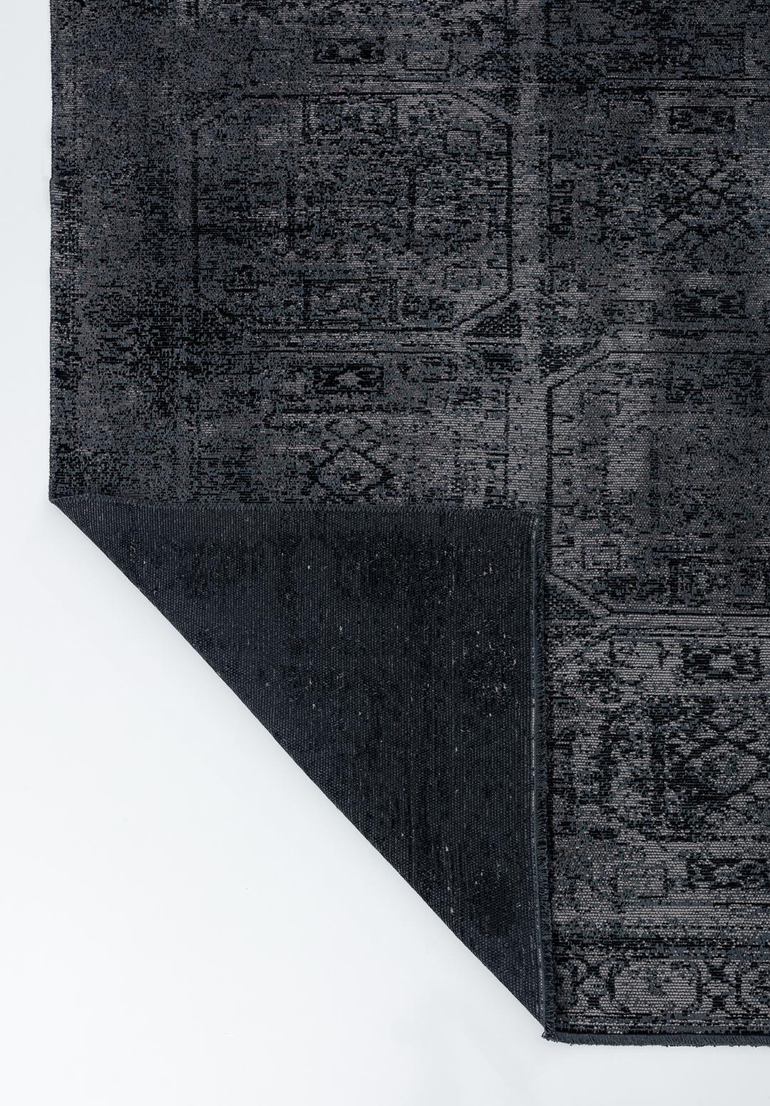 TILE SİYAH - KOYU GRİ HALI