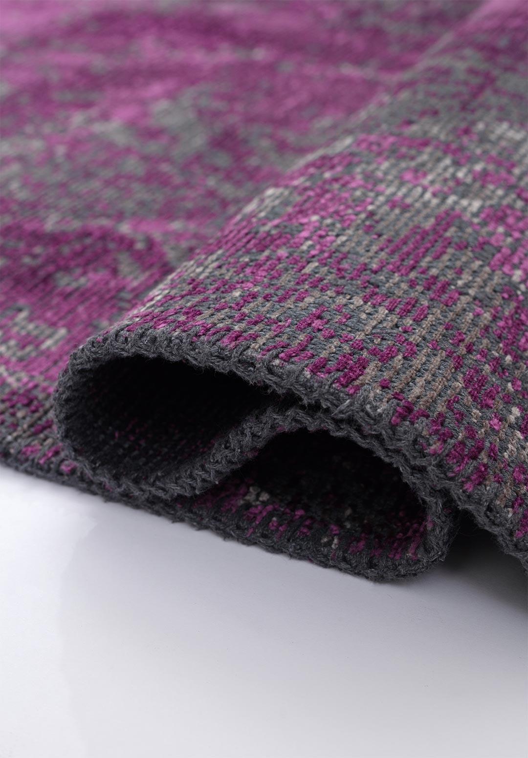 MEDALLION GRİ - MOR HALI