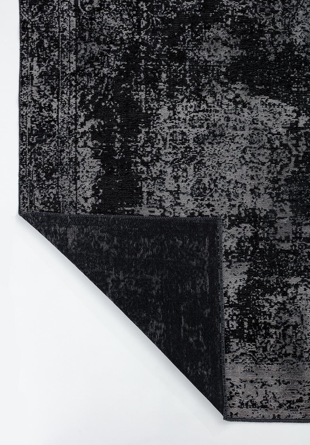 MEDALLION GREY - BLACK RUG
